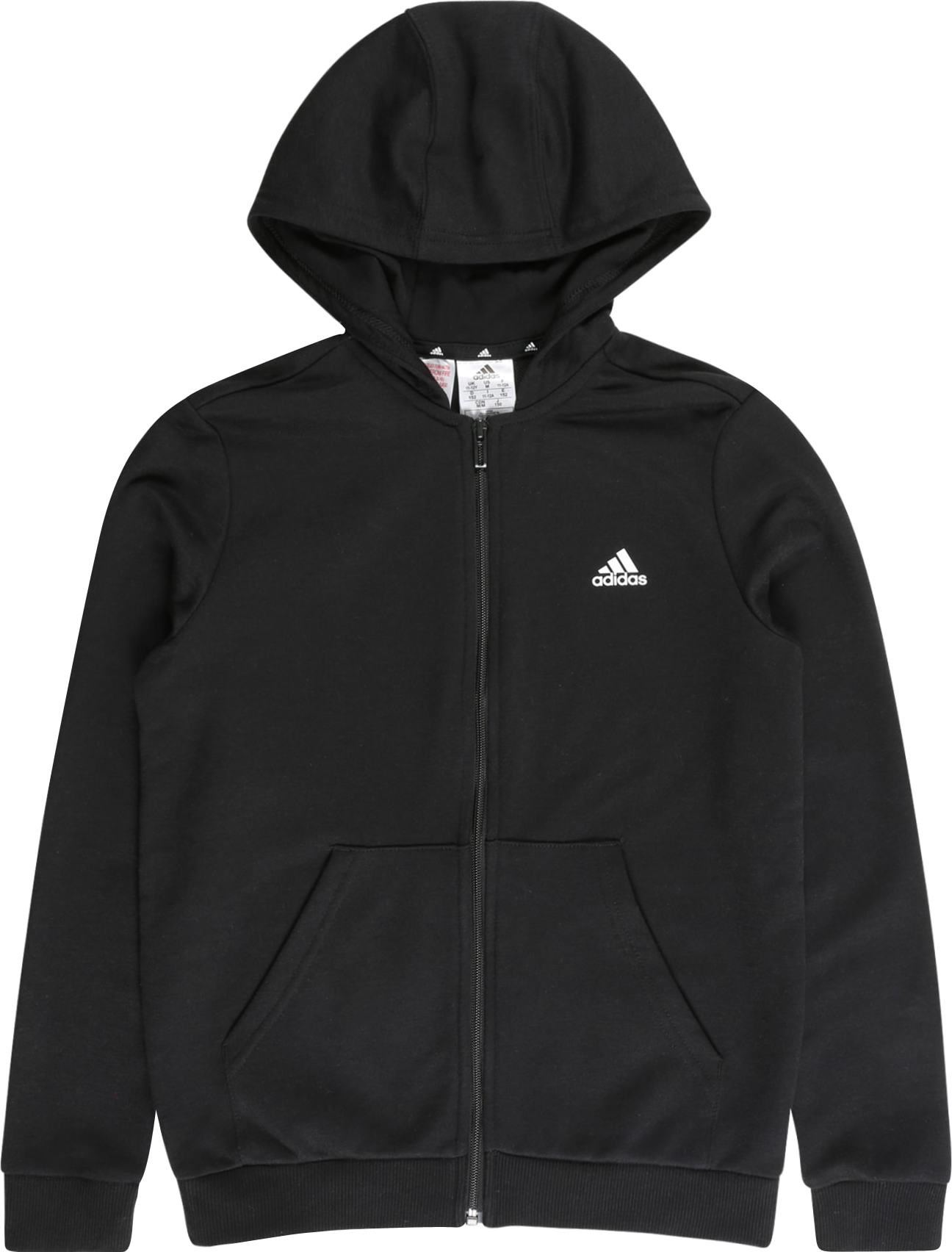 ADIDAS SPORTSWEAR Sportovní mikina černá / bílá