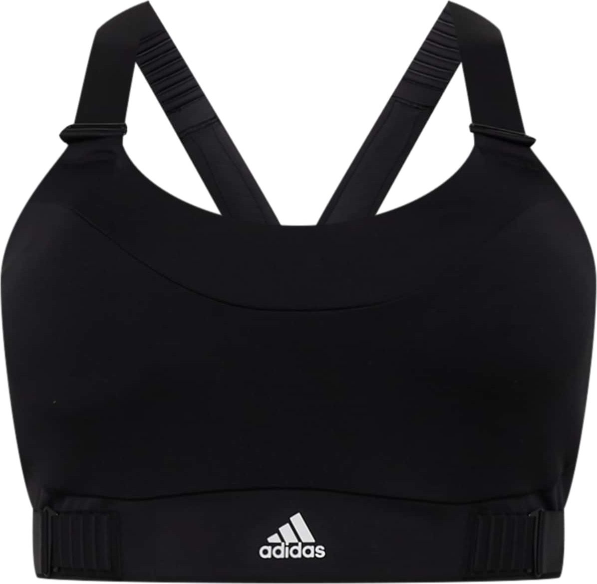 ADIDAS SPORTSWEAR Sportovní podprsenka černá / bílá