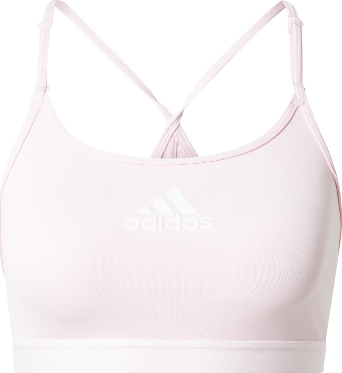 ADIDAS SPORTSWEAR Sportovní podprsenka pastelově růžová / bílá