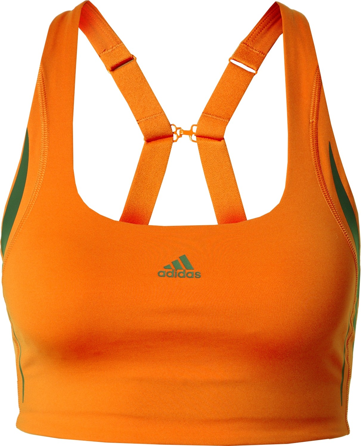 ADIDAS SPORTSWEAR Sportovní podprsenka tmavě oranžová / černá