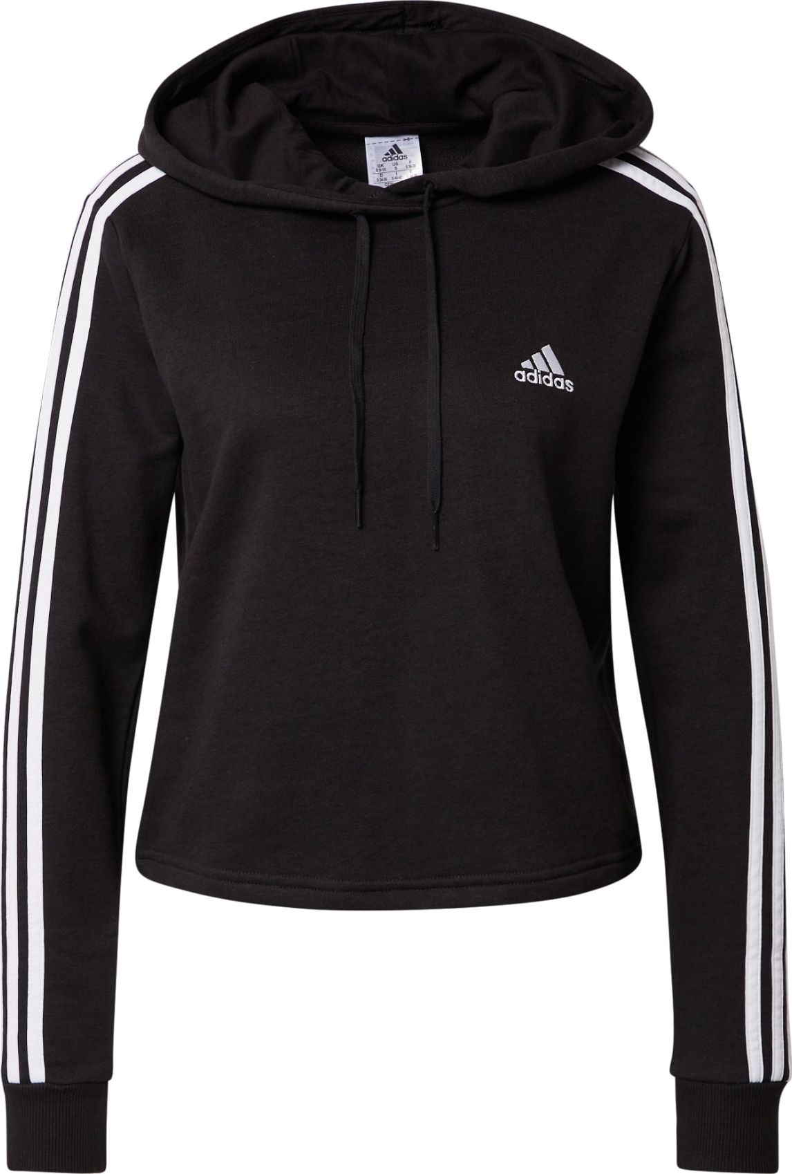 ADIDAS SPORTSWEAR Sportovní mikina černá / bílá