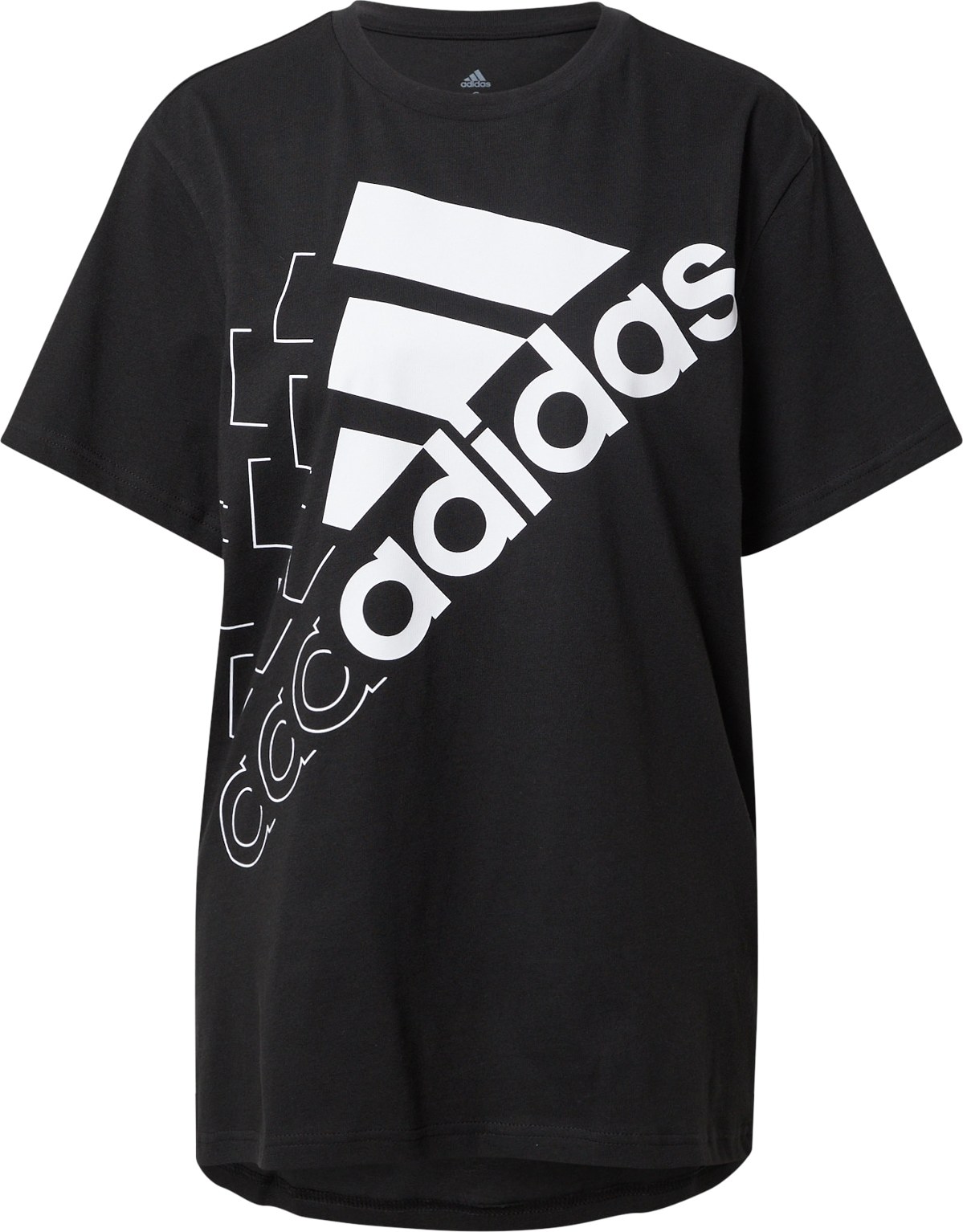 ADIDAS SPORTSWEAR Funkční tričko černá / bílá