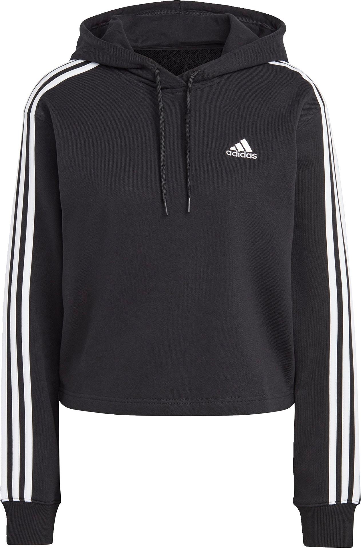 ADIDAS SPORTSWEAR Sportovní mikina černá / bílá