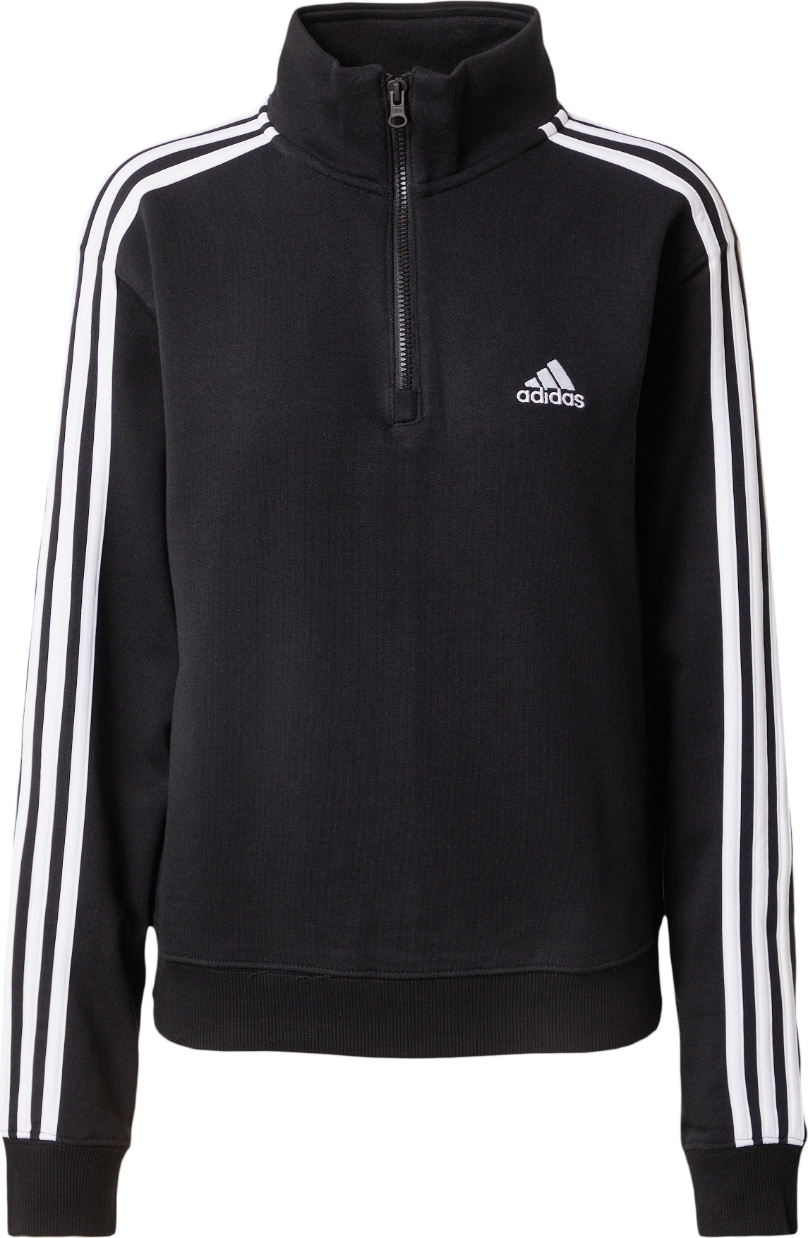 ADIDAS SPORTSWEAR Sportovní mikina černá / bílá