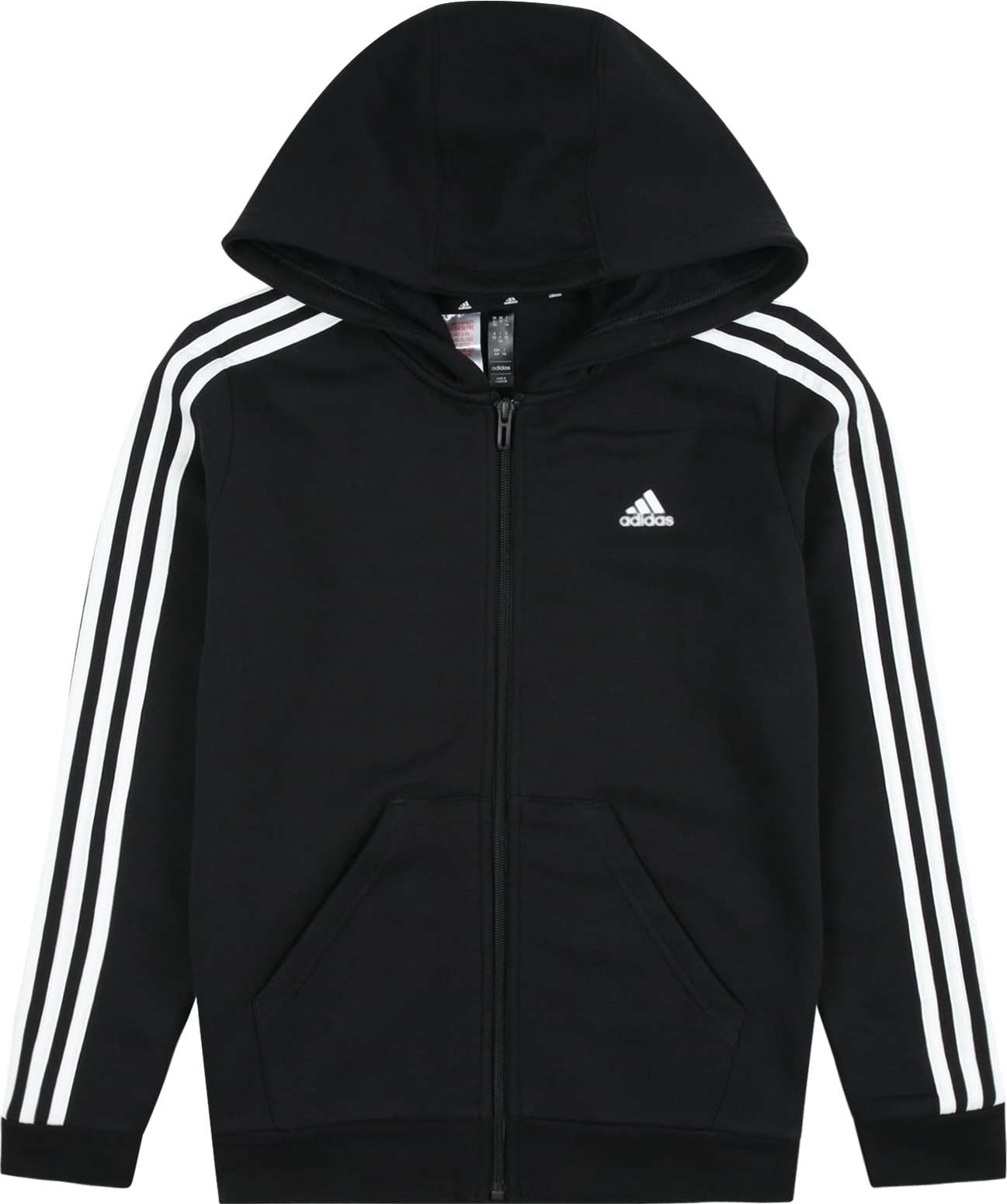 ADIDAS SPORTSWEAR Sportovní mikina černá / bílá