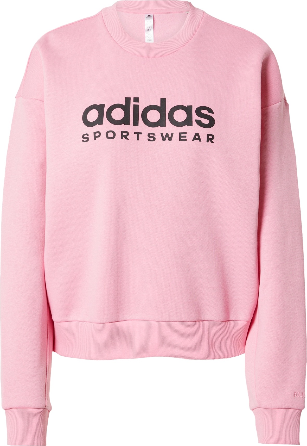 ADIDAS SPORTSWEAR Sportovní mikina růžová / černá