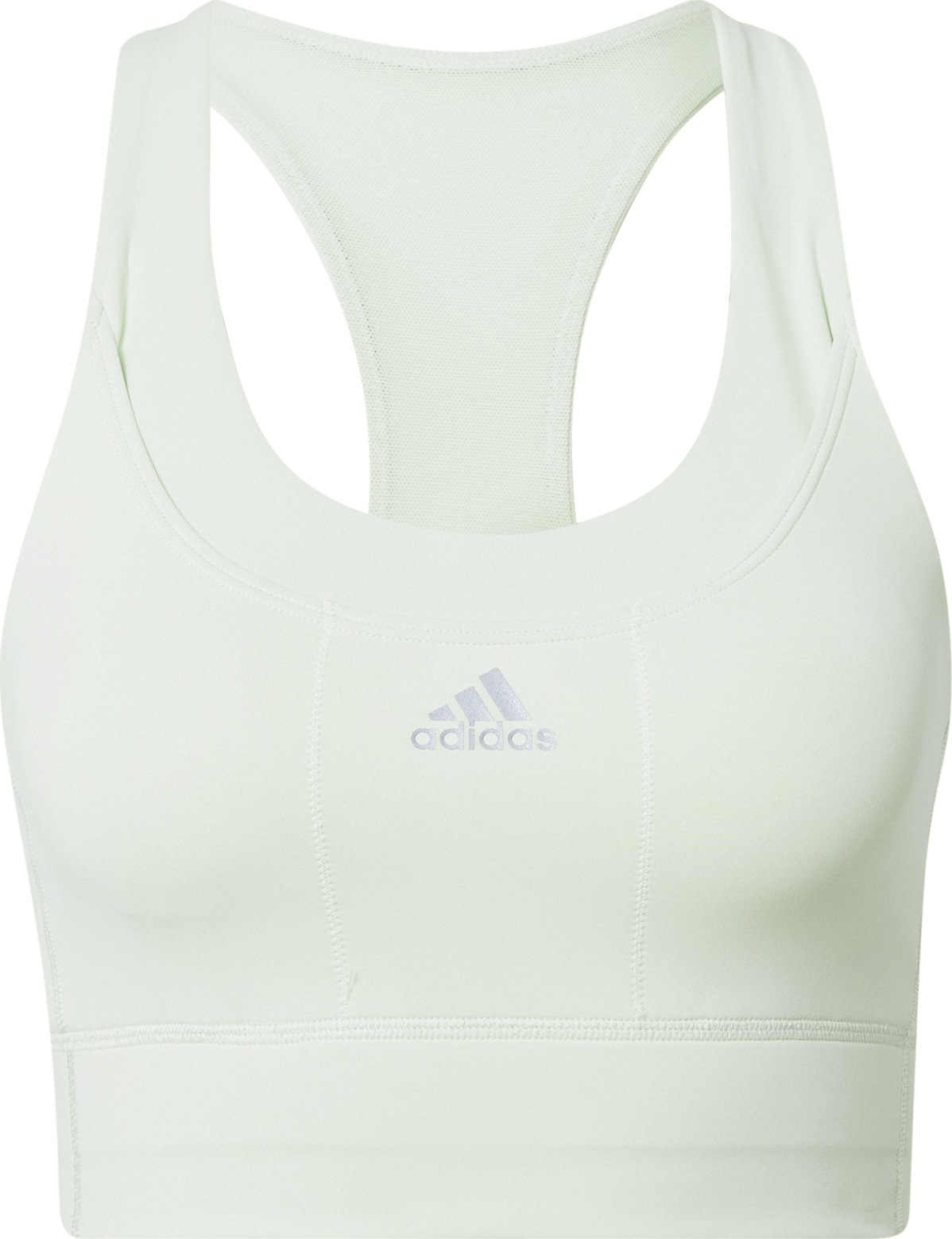 ADIDAS SPORTSWEAR Sportovní podprsenka stříbrně šedá / limetková