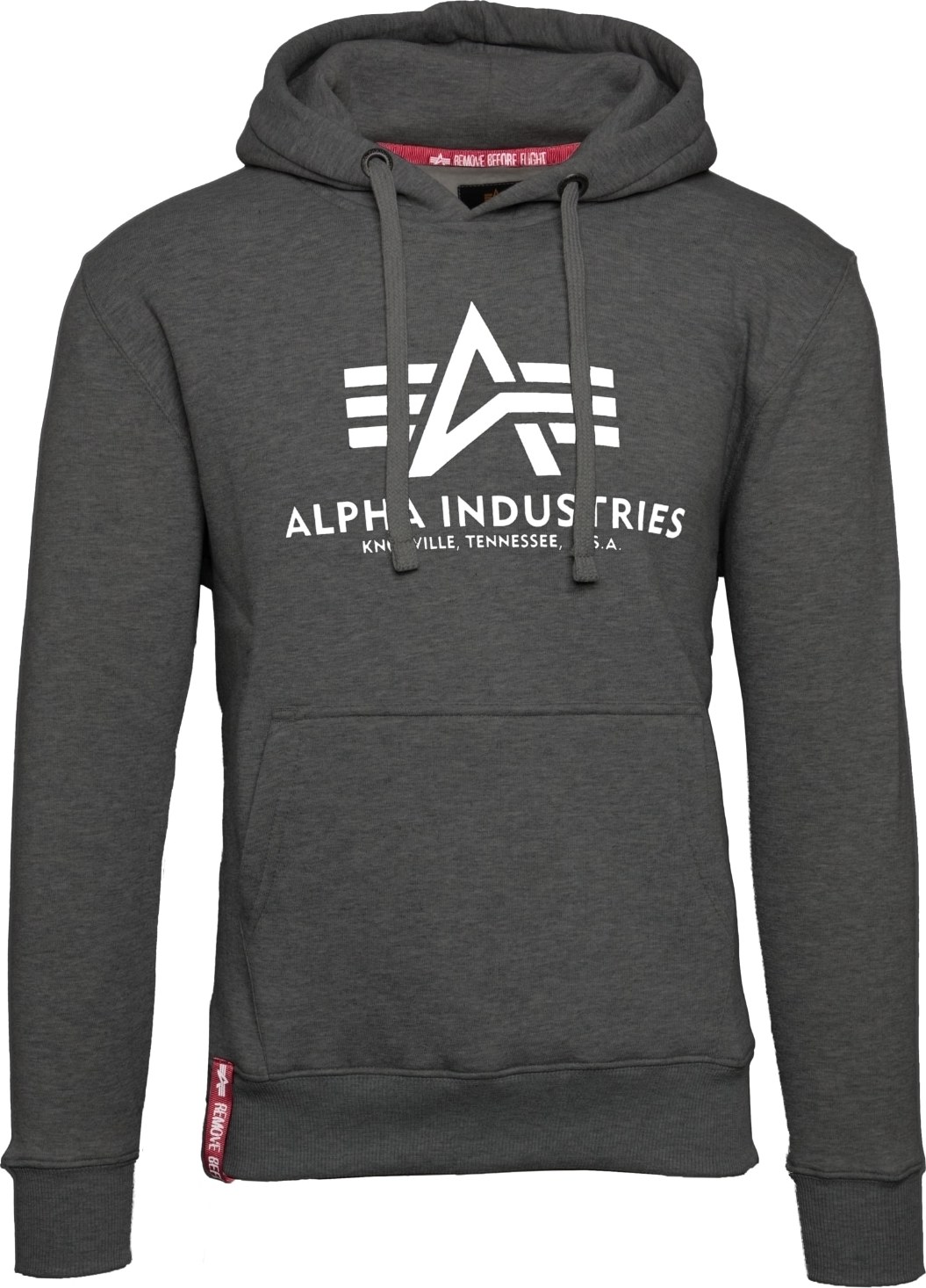 ALPHA INDUSTRIES Mikina šedá / bílá