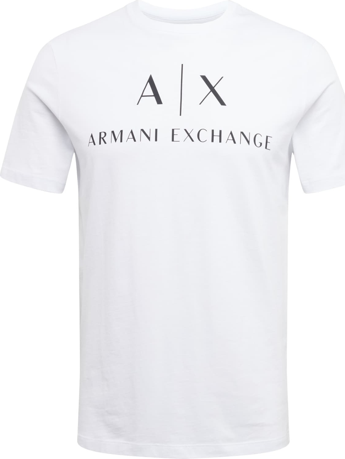 ARMANI EXCHANGE Tričko černá / bílá