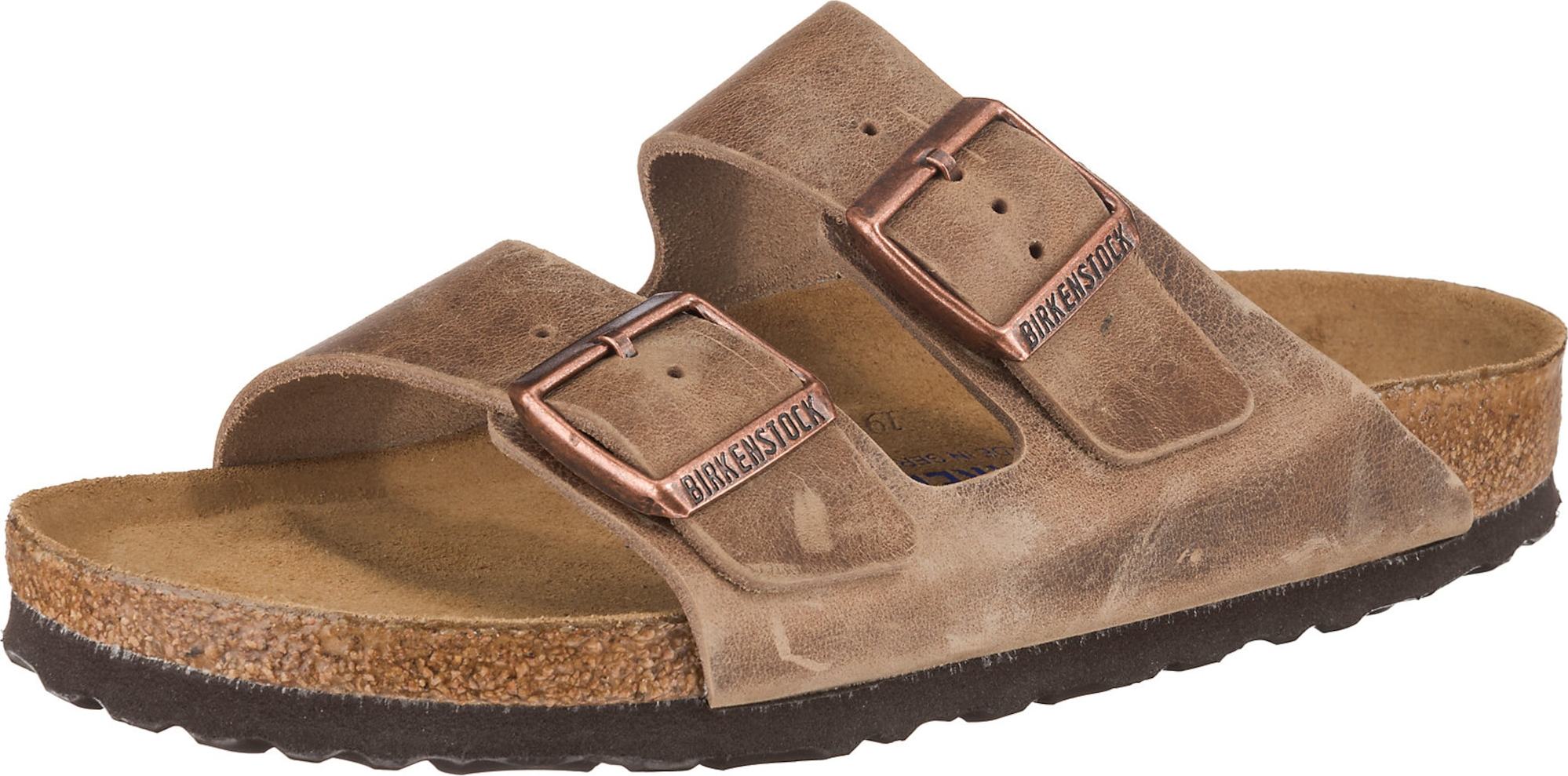 BIRKENSTOCK Pantofle 'Arizona' světle hnědá