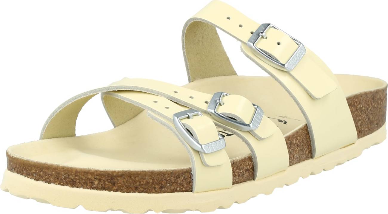 BIRKENSTOCK Pantofle 'Franca' pastelově žlutá