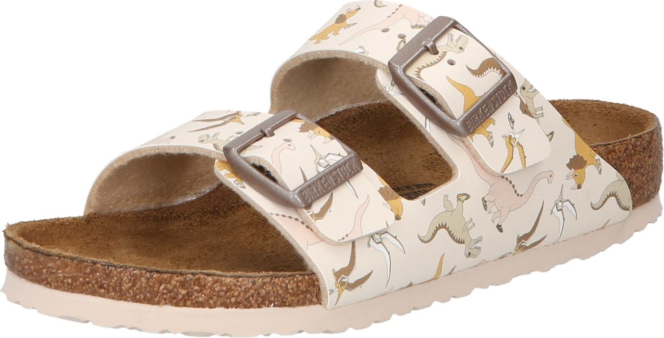 BIRKENSTOCK Sandály 'Arizona' béžová / šedá / růžová