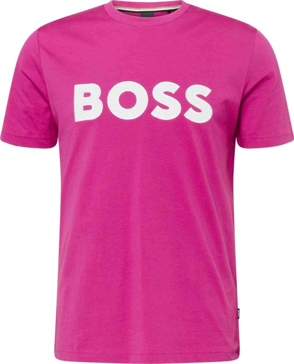 BOSS Black Tričko 'Tiburt' magenta / bílá