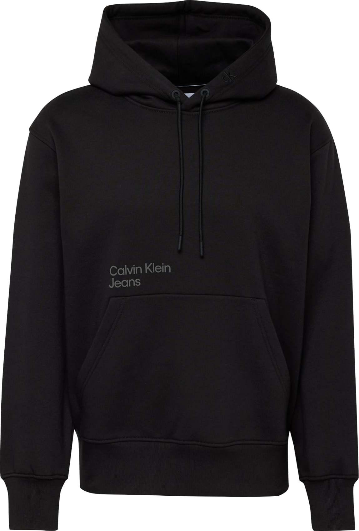 Calvin Klein Jeans Mikina šedobéžová / černá