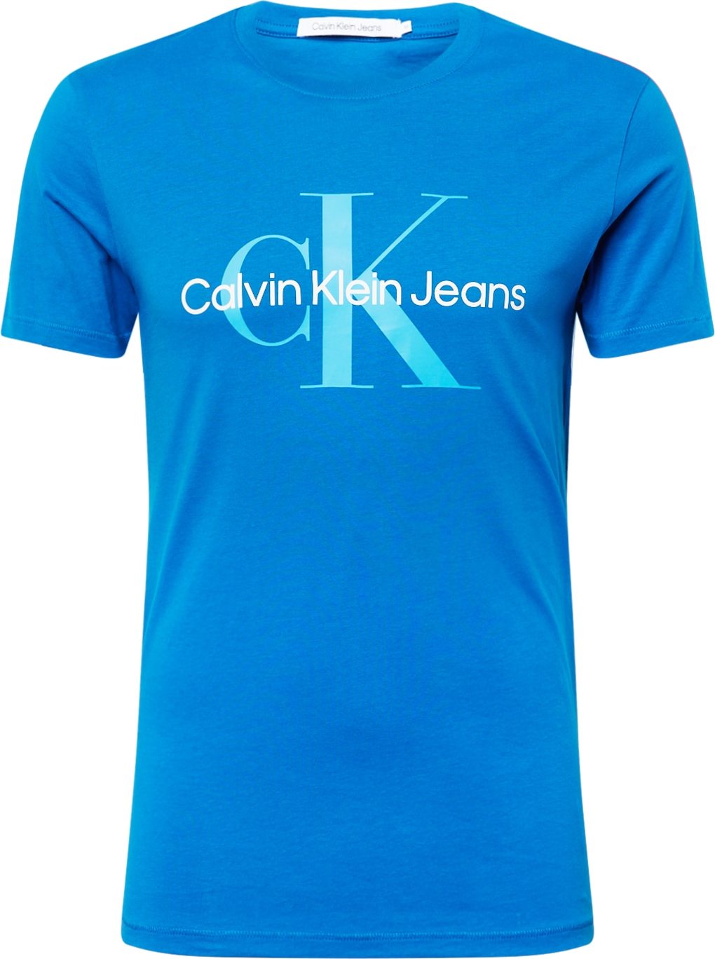 Calvin Klein Jeans Tričko královská modrá / nebeská modř / bílá