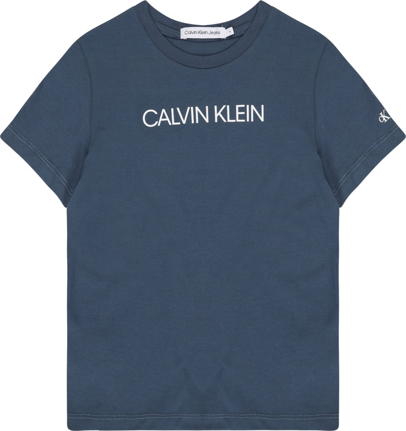 Calvin Klein Jeans Tričko marine modrá / bílá