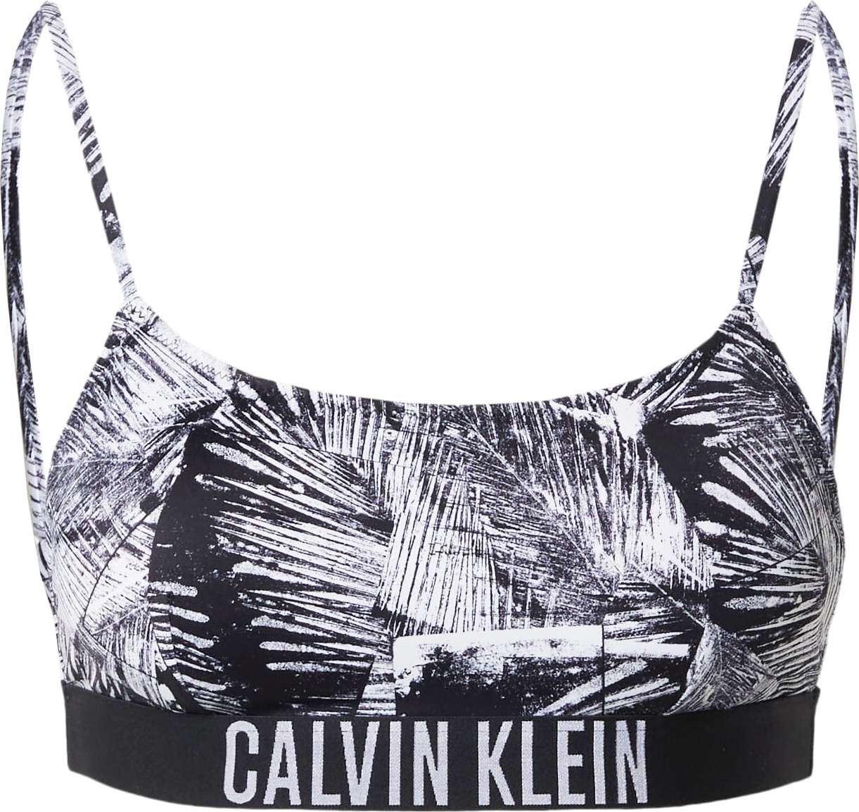 Calvin Klein Swimwear Horní díl plavek černá / bílá