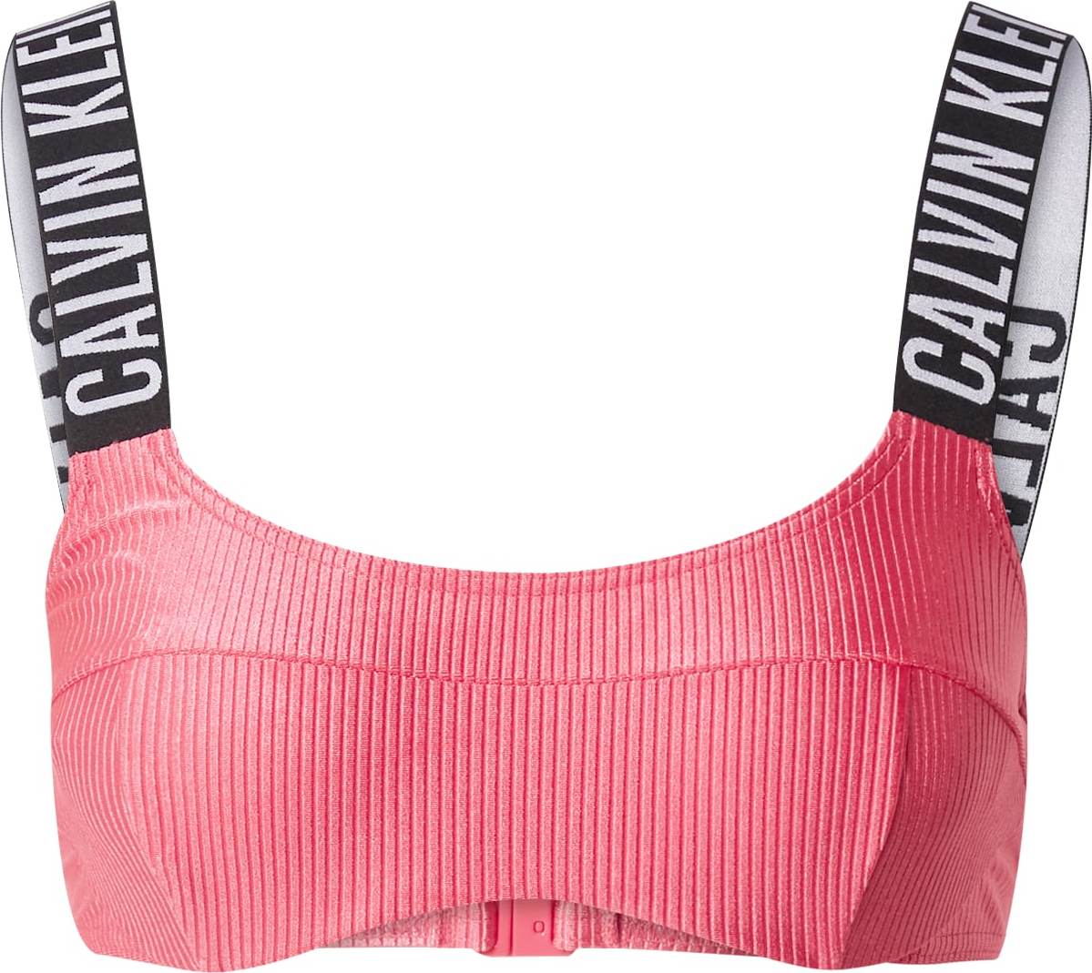 Calvin Klein Swimwear Horní díl plavek 'Intense Power' pink / černá / bílá