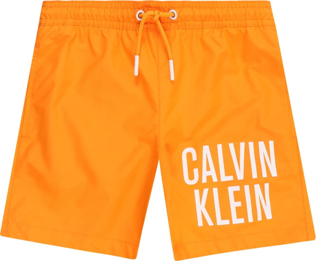 Calvin Klein Swimwear Plavecké šortky 'Intense Power' oranžová / bílá