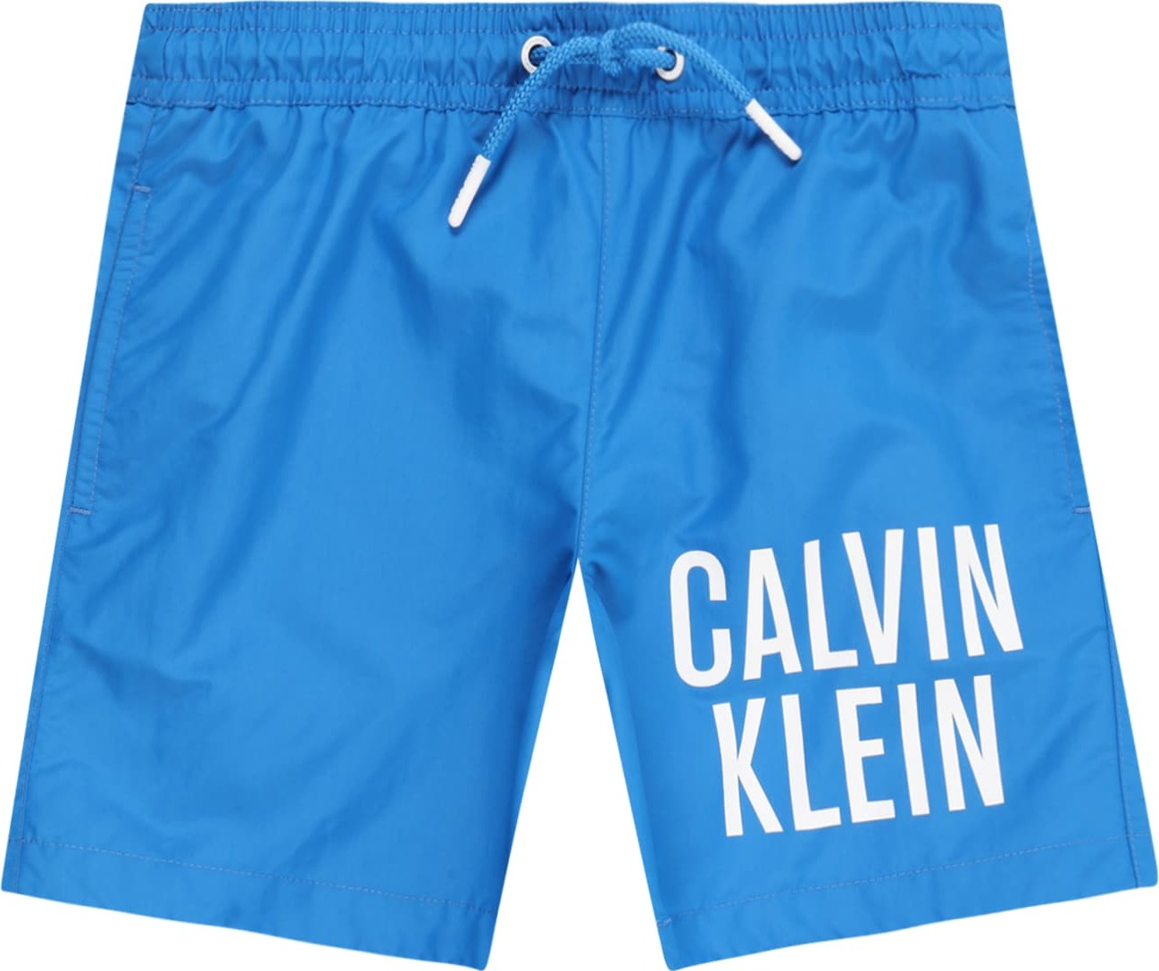 Calvin Klein Swimwear Plavecké šortky modrá / bílá