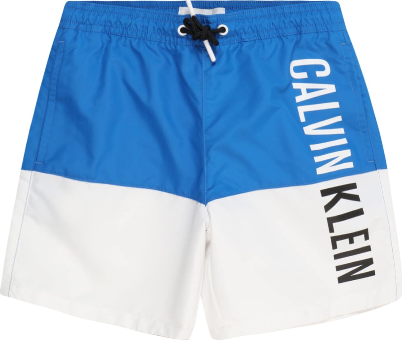 Calvin Klein Swimwear Plavecké šortky modrá / šedá / černá