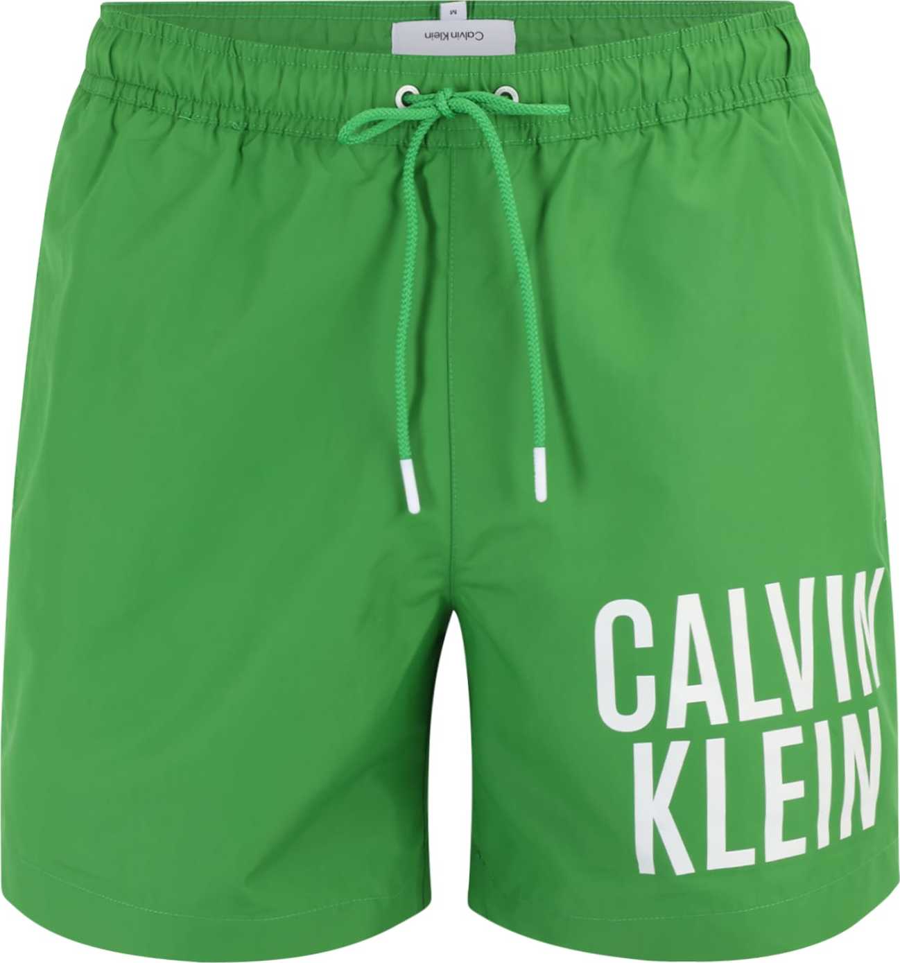 Calvin Klein Underwear Plavecké šortky světle zelená / bílá