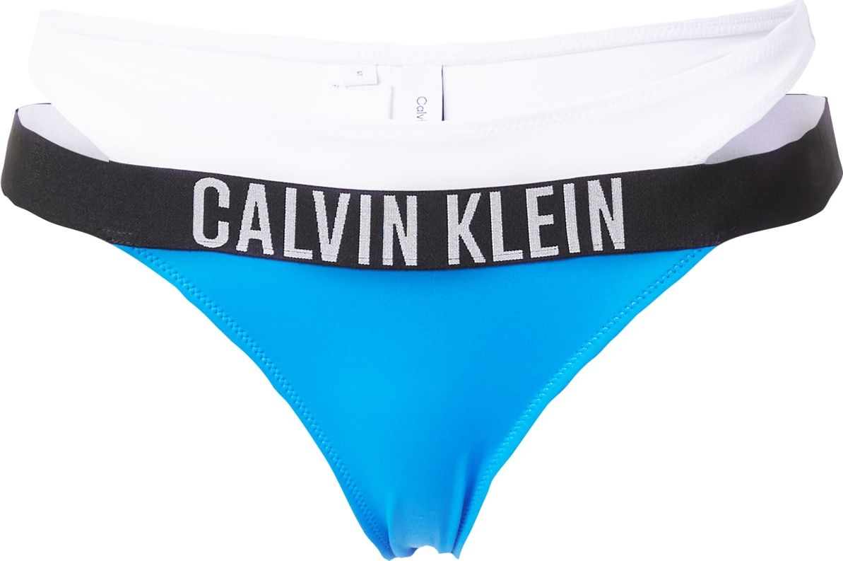 Calvin Klein Swimwear Spodní díl plavek 'Intense Power' modrá / černá / bílá