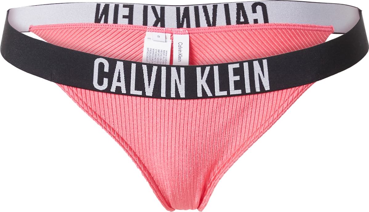 Calvin Klein Swimwear Spodní díl plavek 'Intense Power' pink / černá / bílá