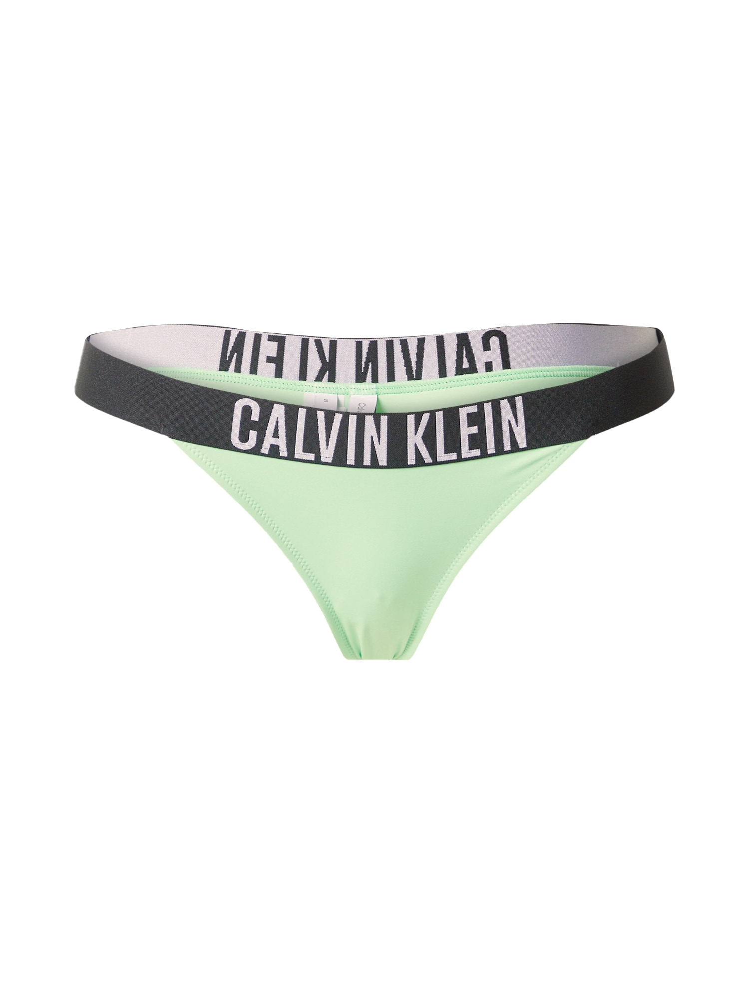 Calvin Klein Swimwear Spodní díl plavek světle zelená / černá / bílá