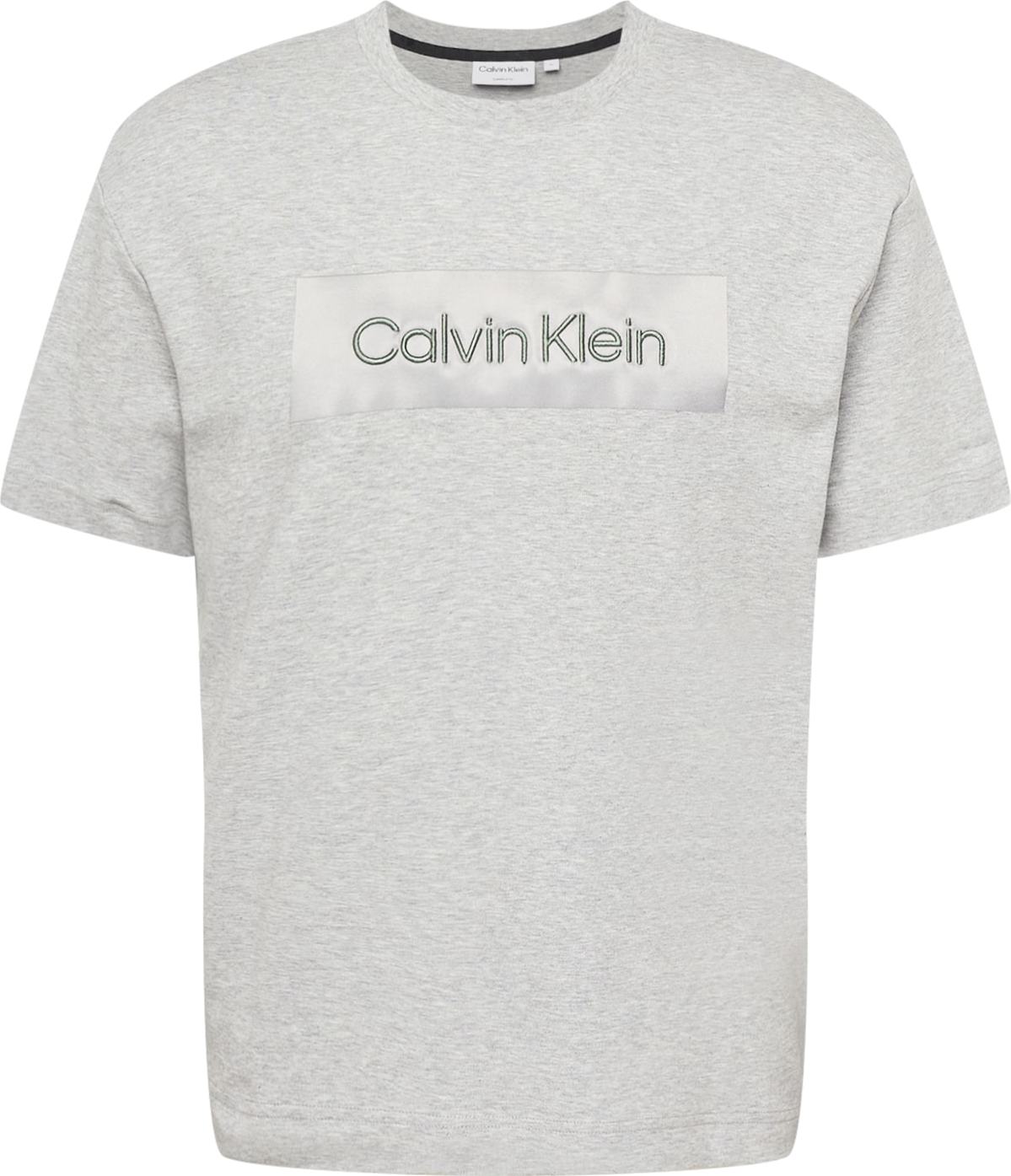 Calvin Klein Tričko stříbrně šedá / světle šedá