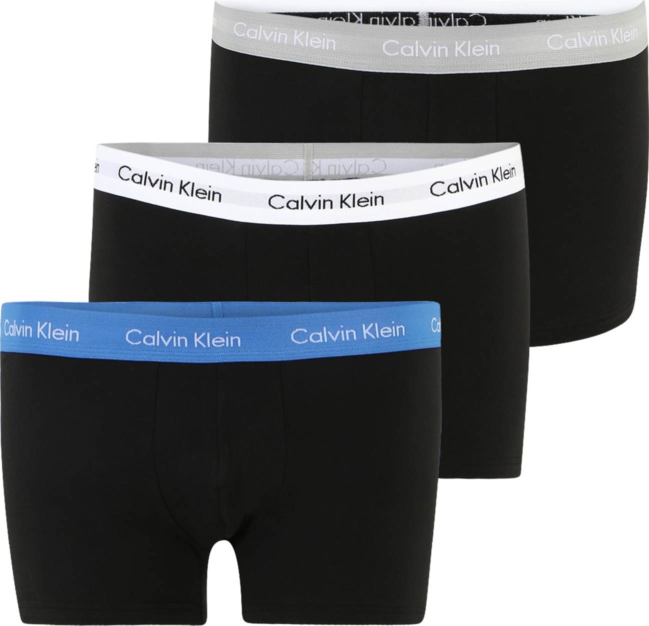 Calvin Klein Underwear Boxerky modrá / šedá / černá / bílá