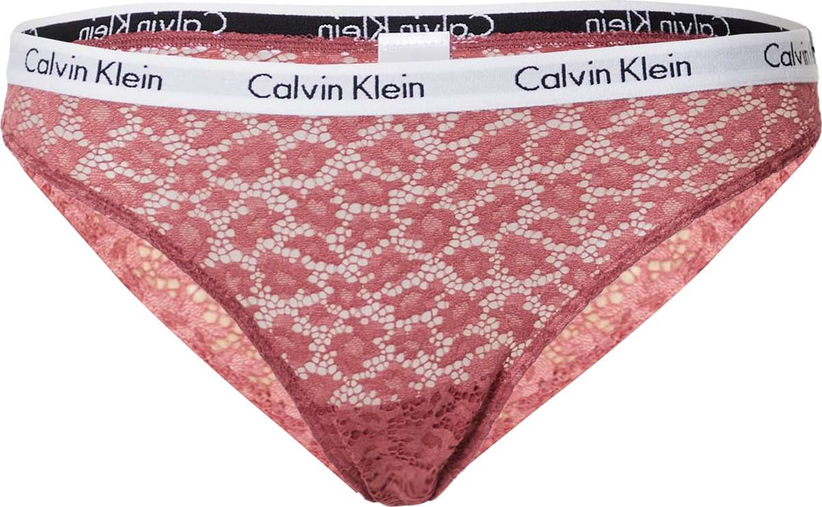 Calvin Klein Underwear Kalhotky malinová / černá / bílá