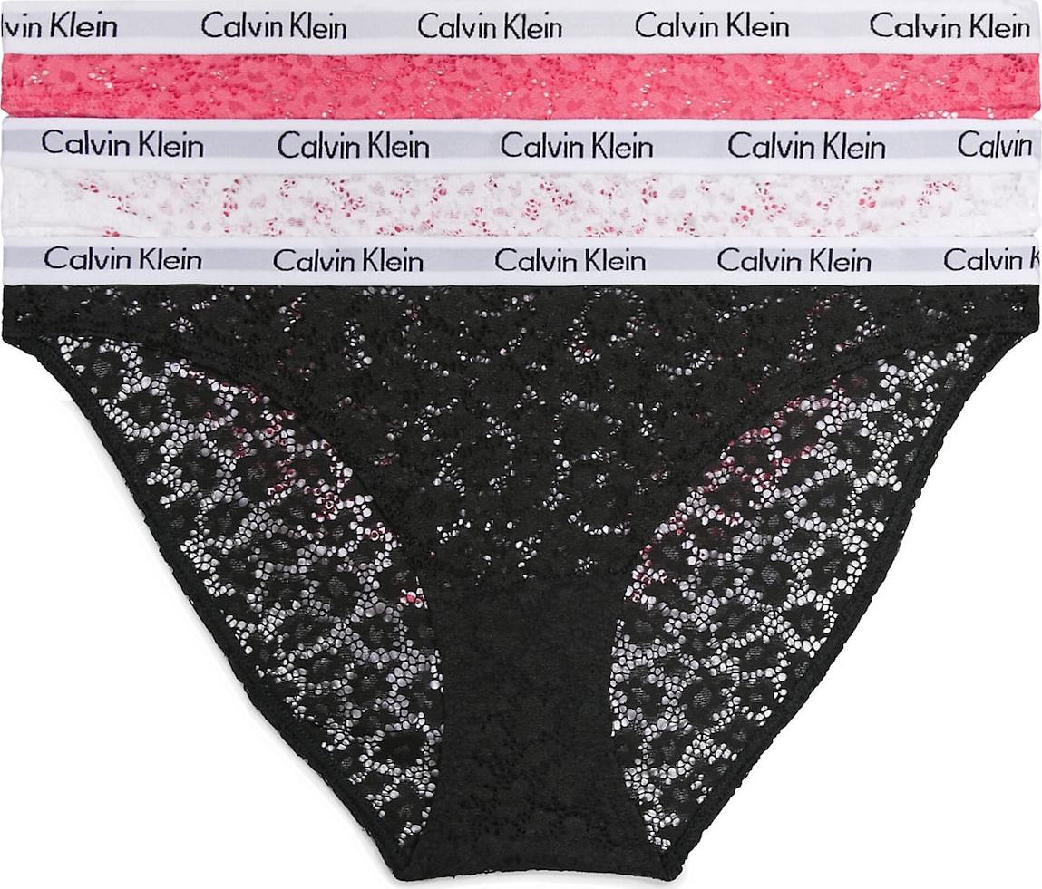 Calvin Klein Underwear Kalhotky světle růžová / černá / bílá