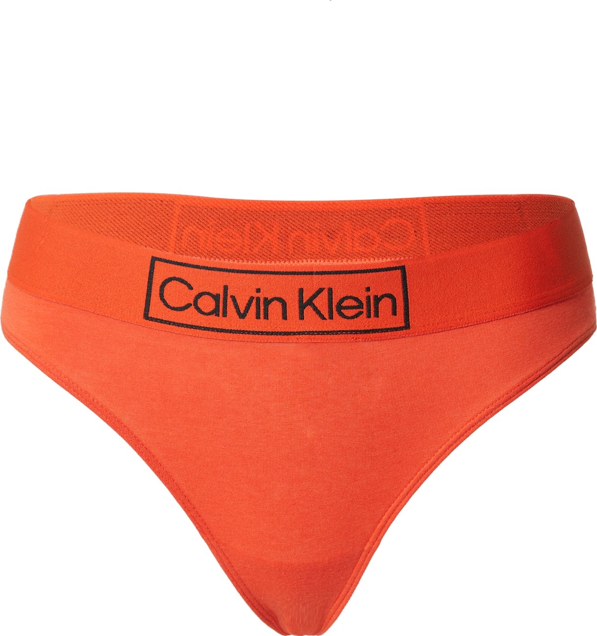 Calvin Klein Underwear Tanga svítivě oranžová / černá