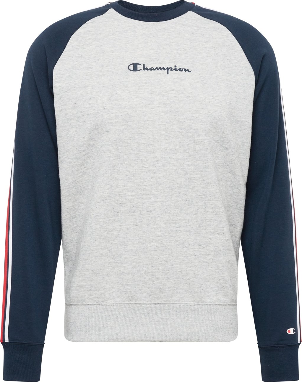 Champion Authentic Athletic Apparel Mikina marine modrá / šedý melír / červená