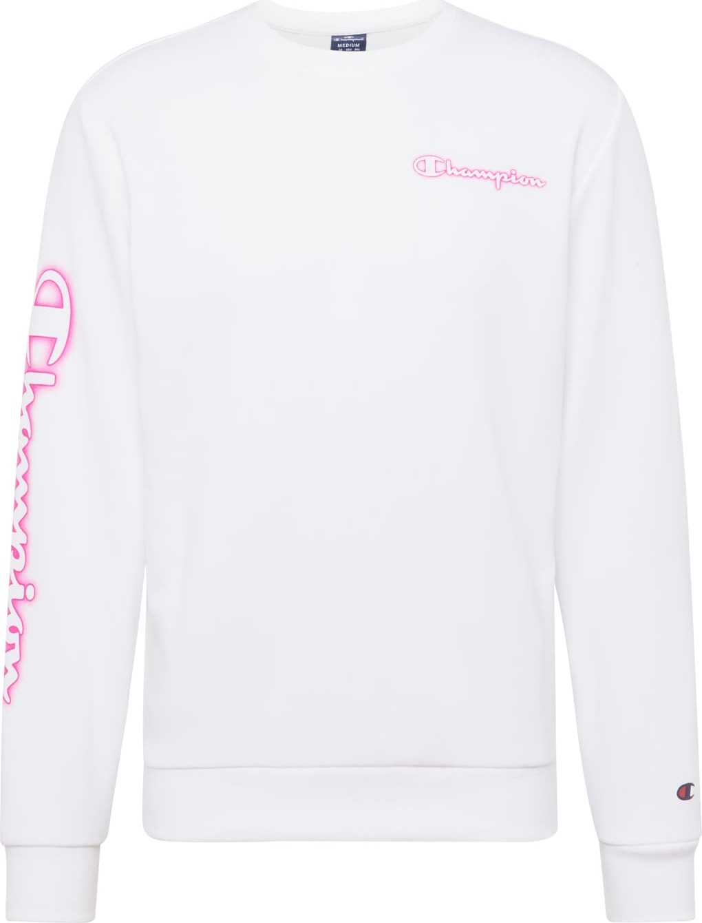 Champion Authentic Athletic Apparel Mikina pink / bílá