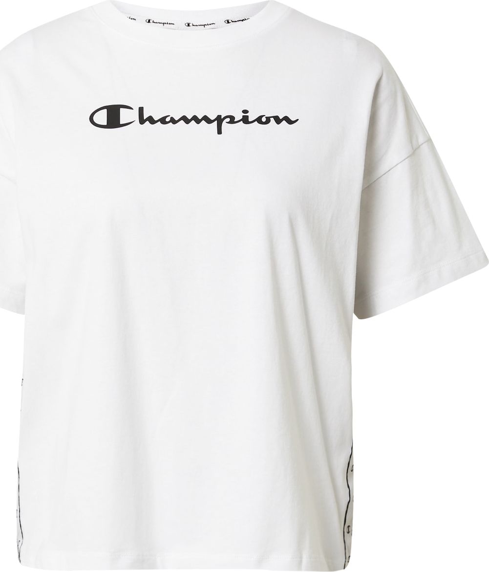 Champion Authentic Athletic Apparel Tričko černá / bílá