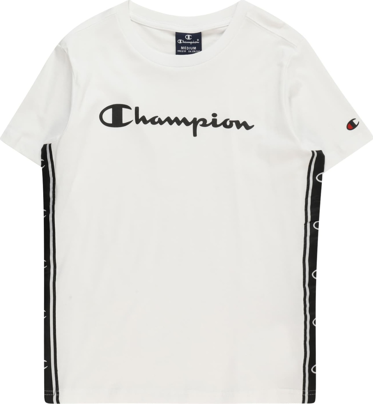 Champion Authentic Athletic Apparel Tričko černá / bílá