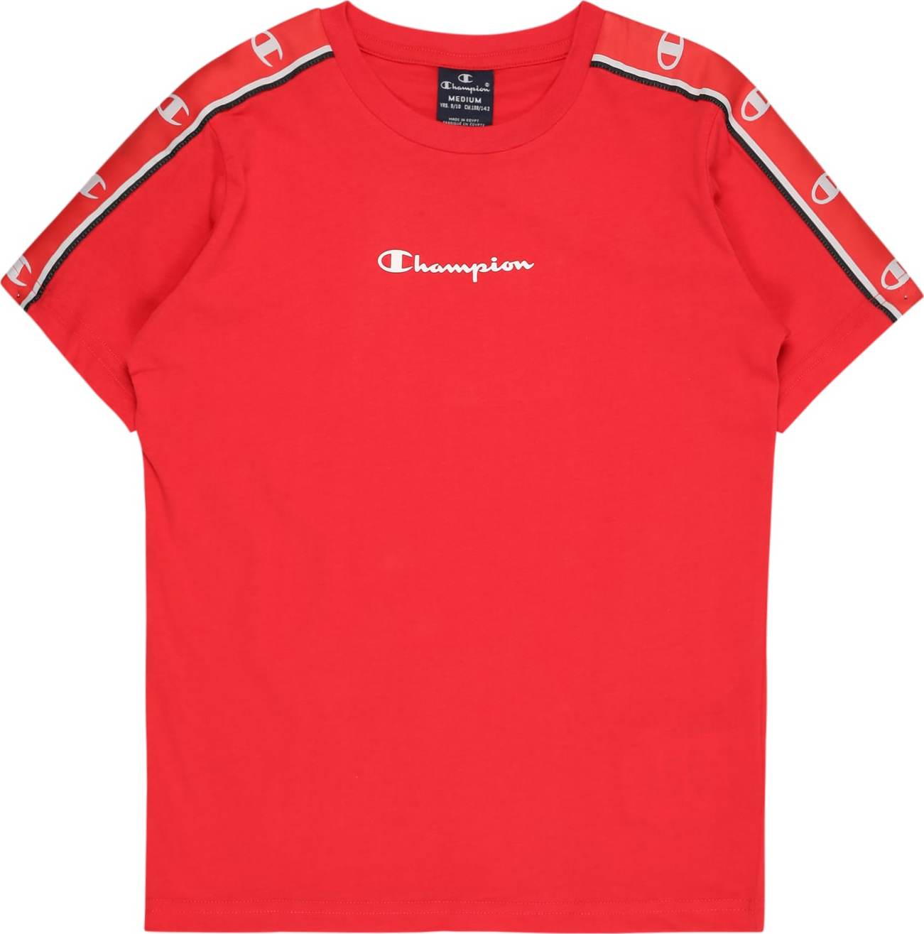 Champion Authentic Athletic Apparel Tričko světle šedá / červená / černá / bílá