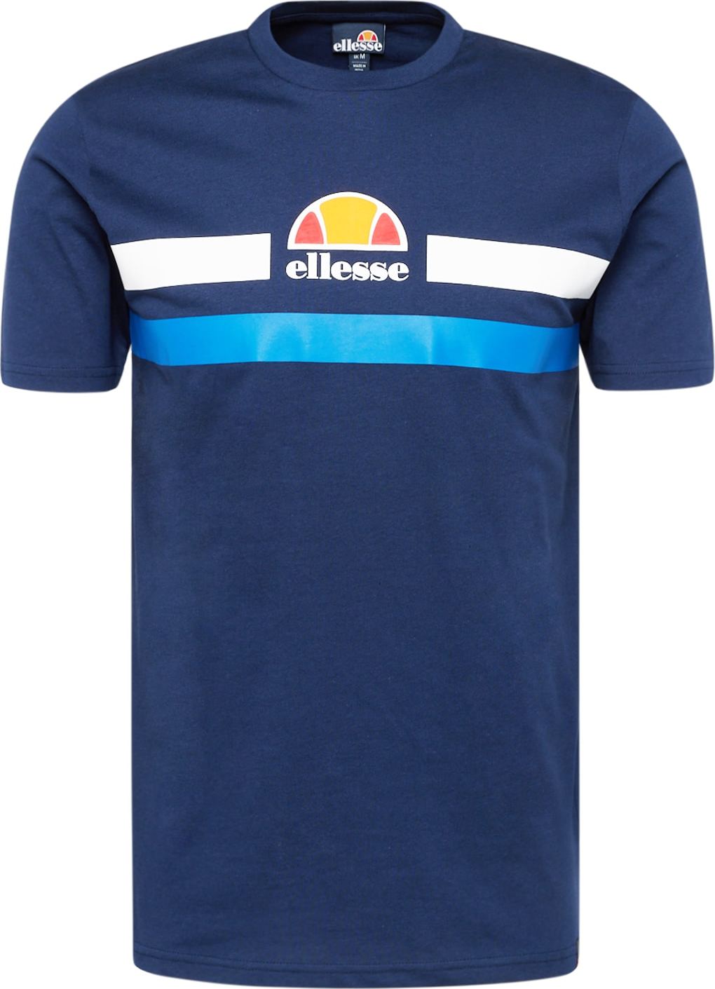 ELLESSE Tričko 'Aprel' námořnická modř / světlemodrá / oranžová / bílá