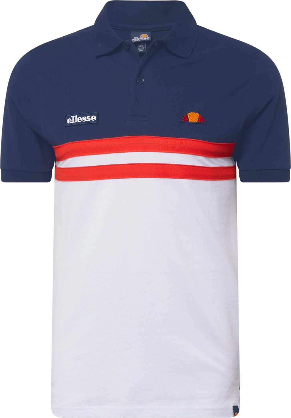 ELLESSE Tričko 'Muccio' námořnická modř / tmavě oranžová / bílá