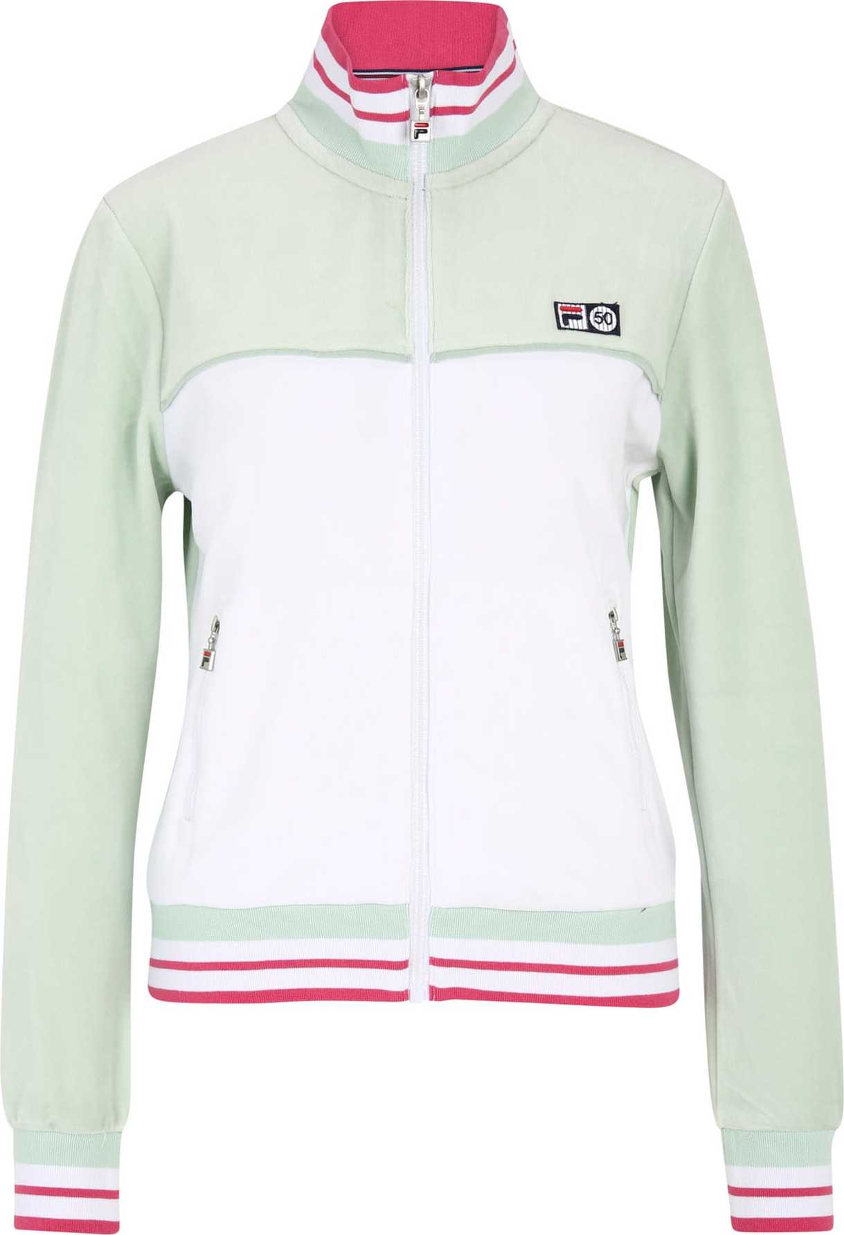 FILA Přechodná bunda 'ZABIZ' světle zelená / pink / offwhite