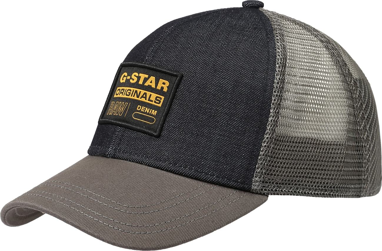 G-Star RAW Kšiltovka modrá džínovina / šafrán / režná