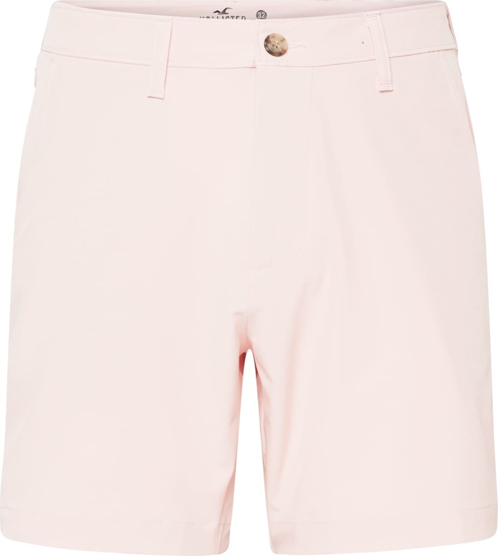 HOLLISTER Chino kalhoty růžová