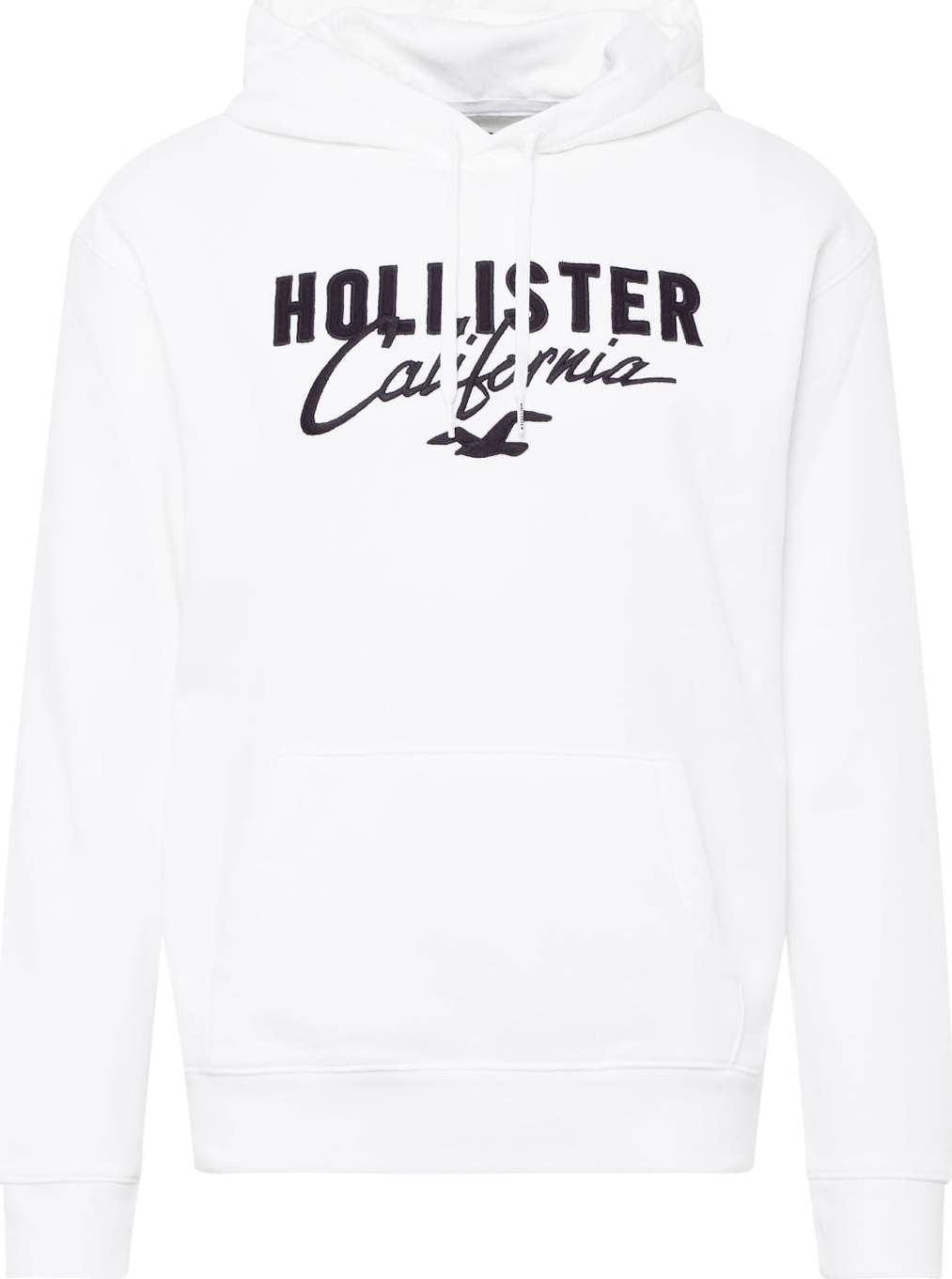 HOLLISTER Mikina černá / bílá