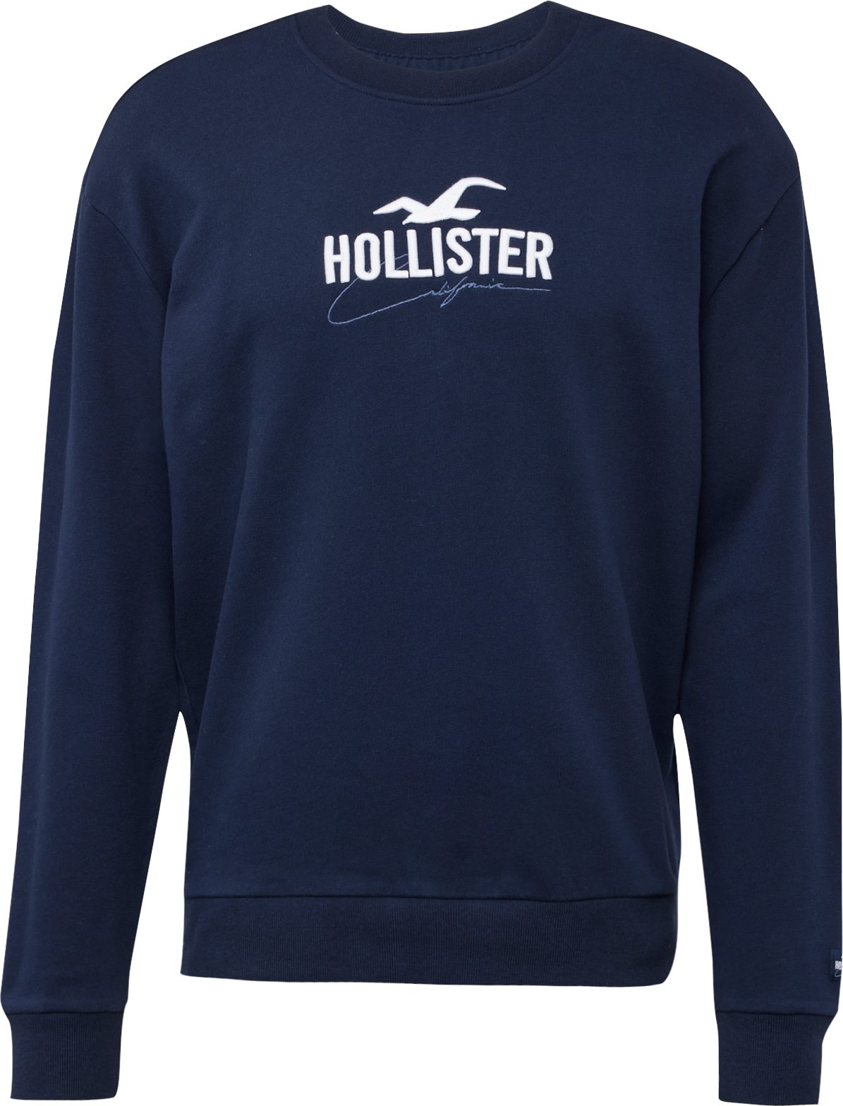 HOLLISTER Mikina námořnická modř / světlemodrá / bílá