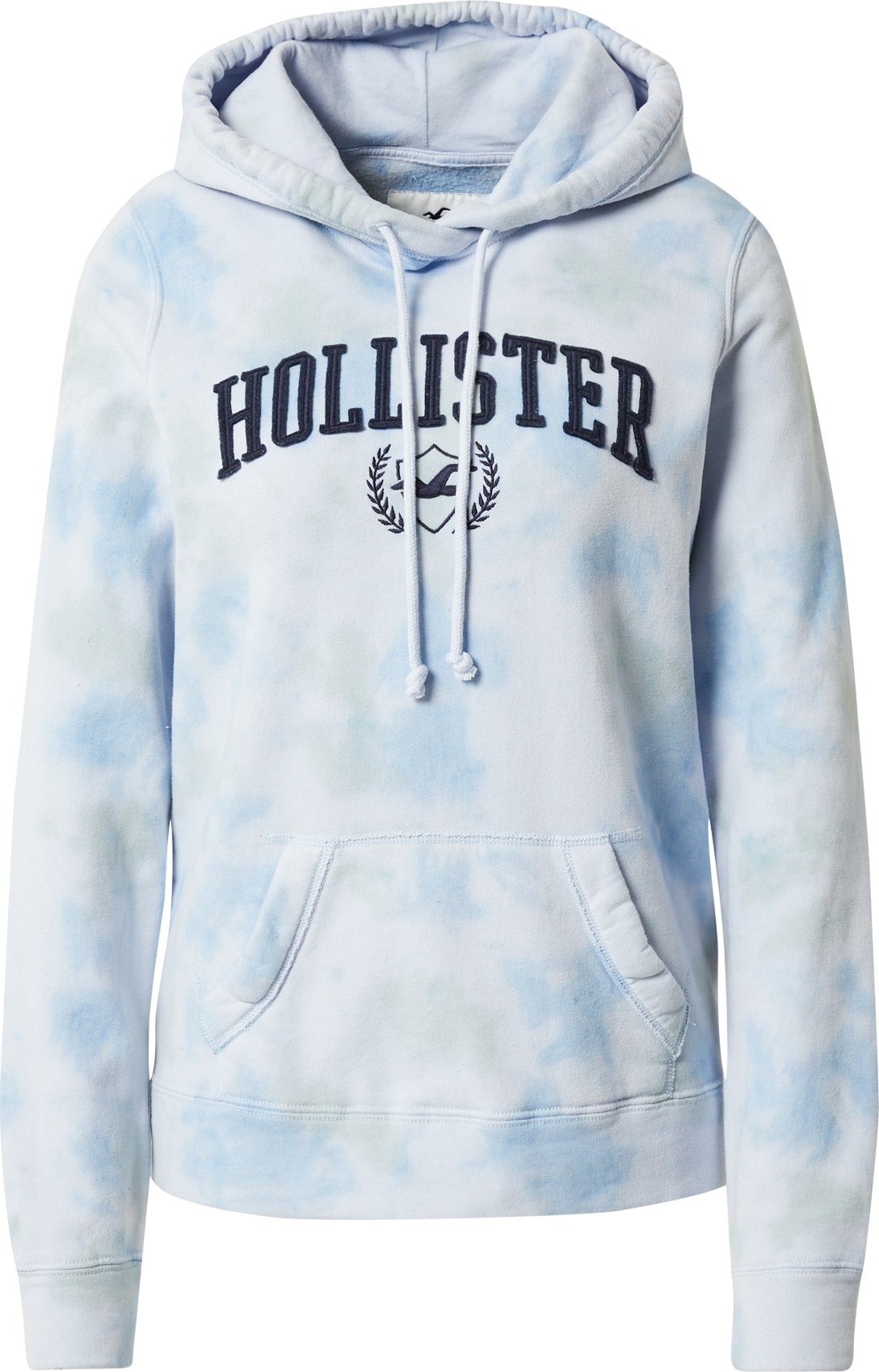 HOLLISTER Mikina námořnická modř / světlemodrá / offwhite