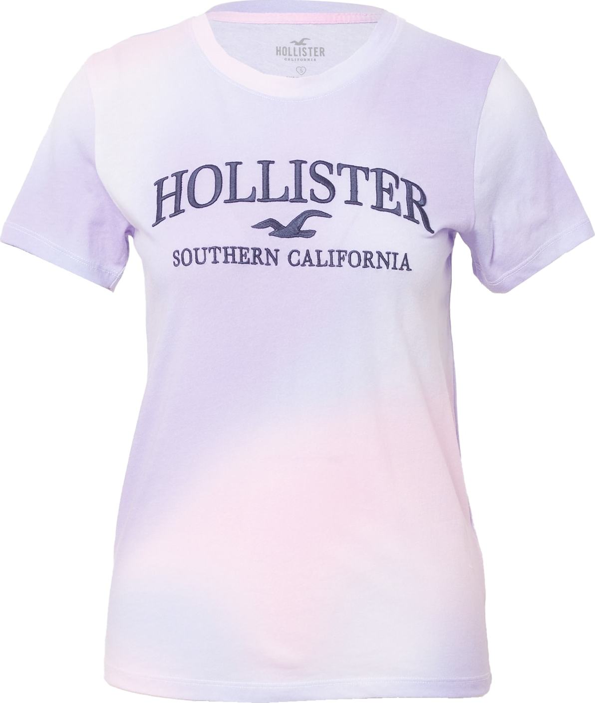 HOLLISTER Tričko noční modrá / fialová / pink