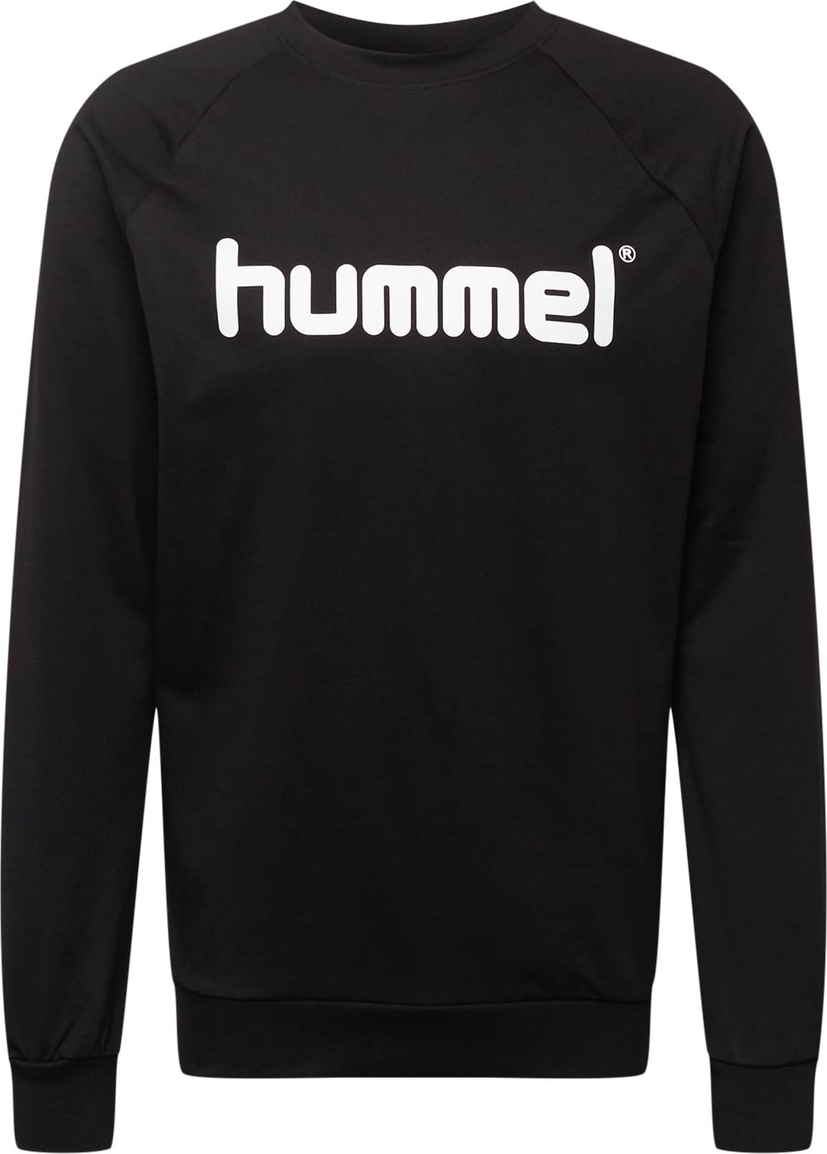 Hummel Sportovní mikina černá / bílá