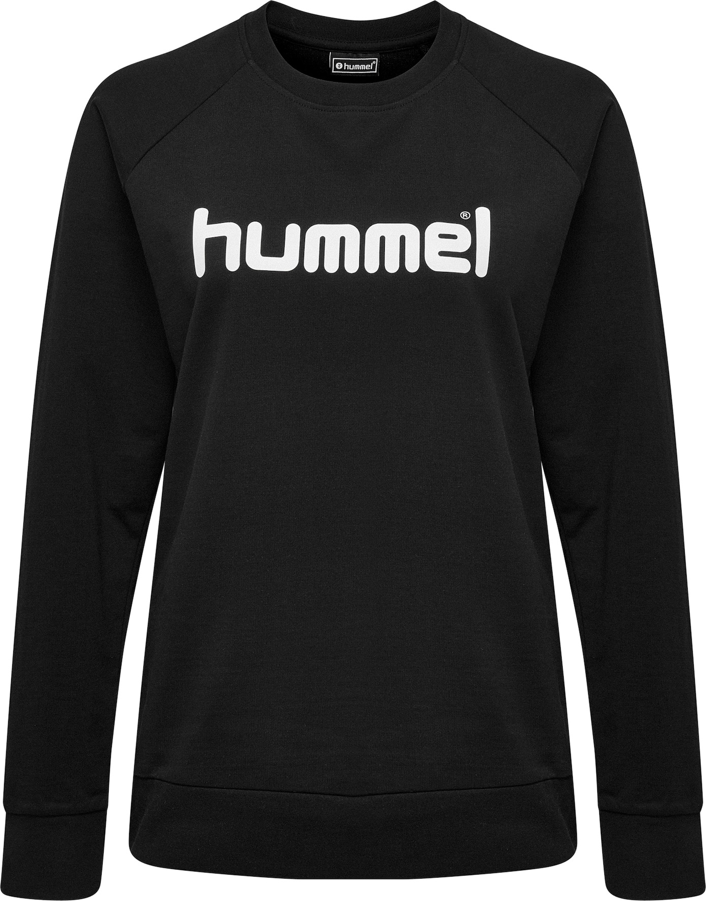 Hummel Sportovní mikina černá / bílá